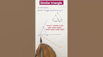 Construction / similar triangle / scale factor 7/3 greater than 1/ #easy #tutorial