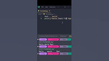 Reserve spaces around text using formatted strings  #coding #python #dictionary
