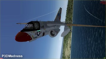 [P3D] CARRIER OPS ! Crazy Jet Flying !