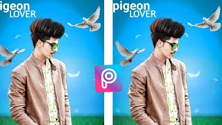PicsArt Pigeon Lover Photo Editing || Change Background Photo Editing || Photo Retouching Tutorial screenshot 1