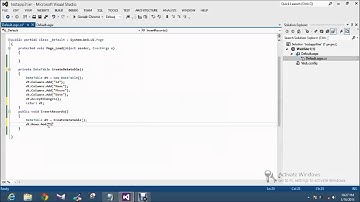 How to insert data in datatable c#