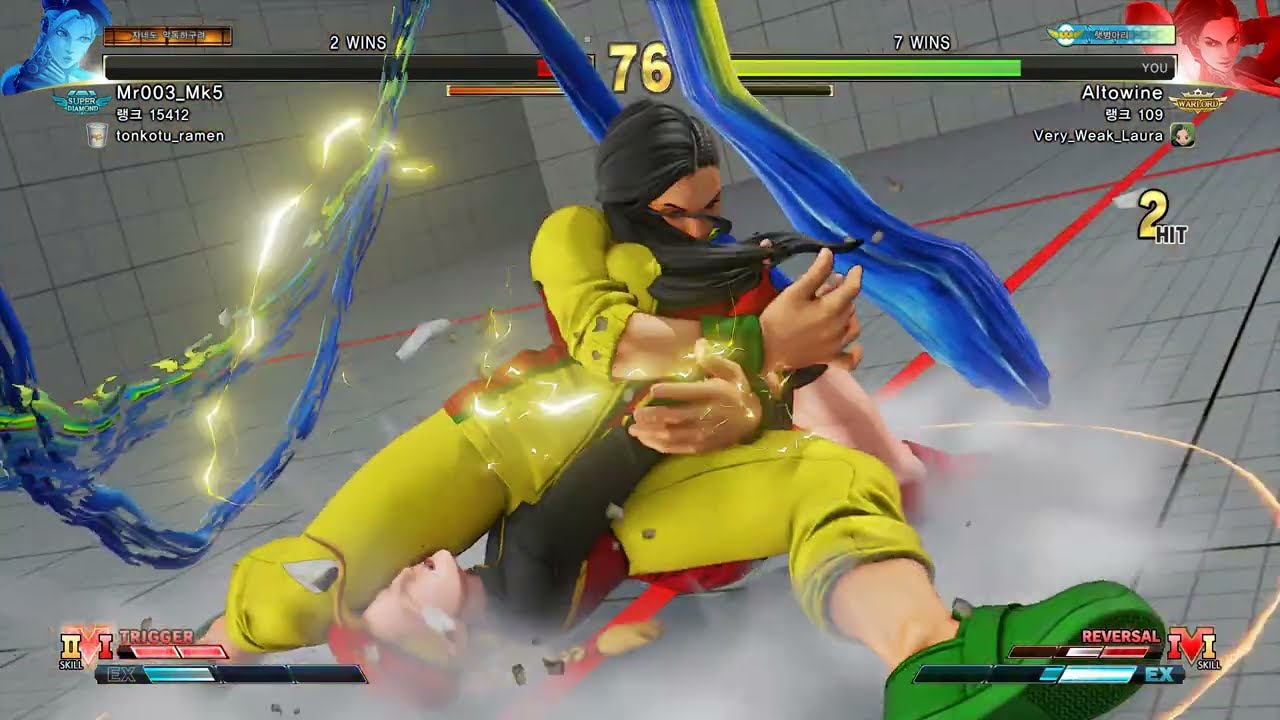 Mr003_Mk5 (Cammy/SD) vs Altowine (Laura) | Street Fighter 5 Definitive Edition |