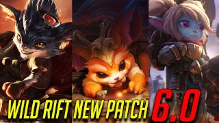 WILD RIFT PATCH 6.0 HUGE YORDLE PATCH  - RUMBLE / GNAR / POPPY RELEASE!