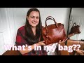 Honest what’s in my bag?? || Everyday essentials || Fossil Rachel Satchel