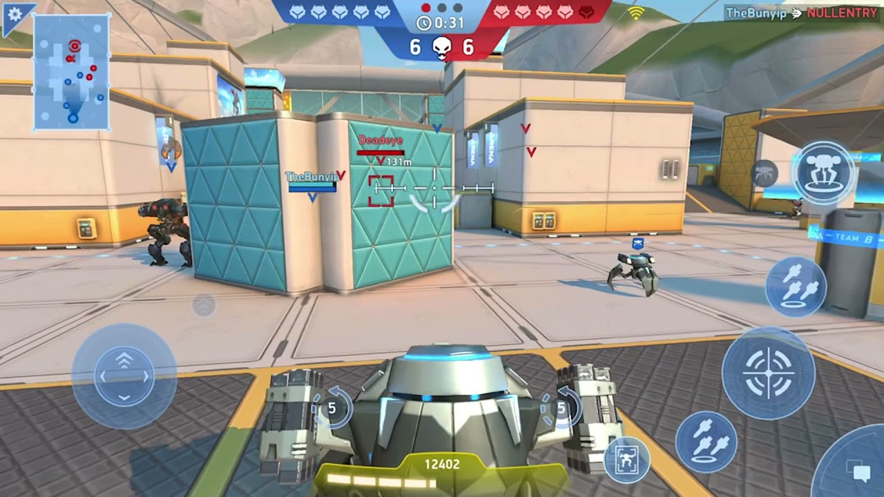 Mech Arena: probando las nuevas armas, “Rocket Mortar 8” - YouTube