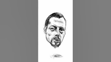 ⚫ Daily Portrait Timelapse | Expressive Male Sketch in Procreate #procreate #art #drawingprocess