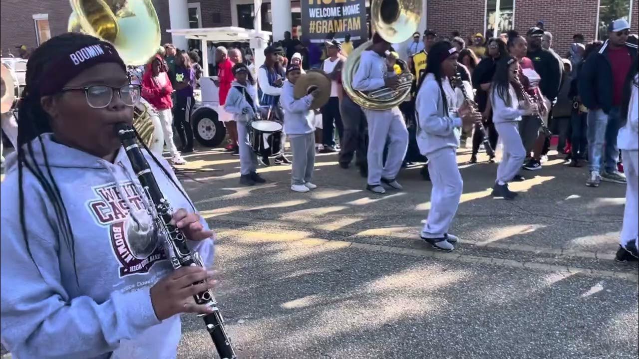 White Castle and MLK Cheerleaders Marching in Grambling Parade 2023 YouTube