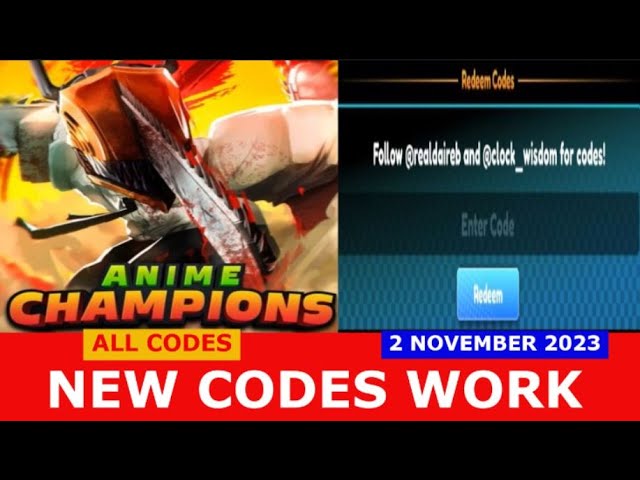Anime Champions Simulator Codes for Halloween in December 2023
