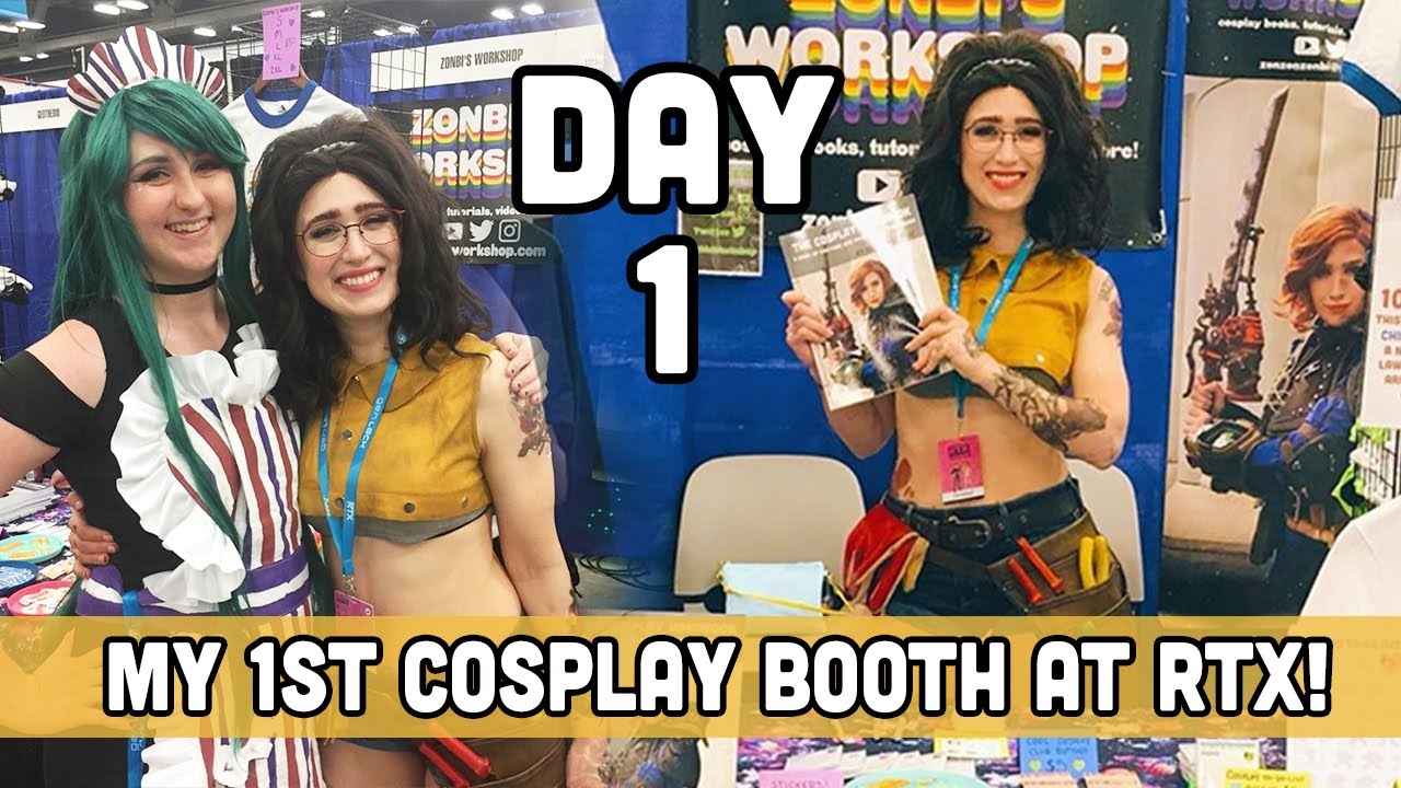 Running my first cosplay booth at RTX! [DAY 1] 😱