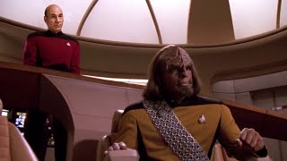 Worf Tries to Take Over The Enterprise on Star Trek TNG INtake Edit