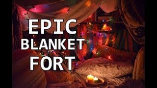 Building an epic blanket fort!!!