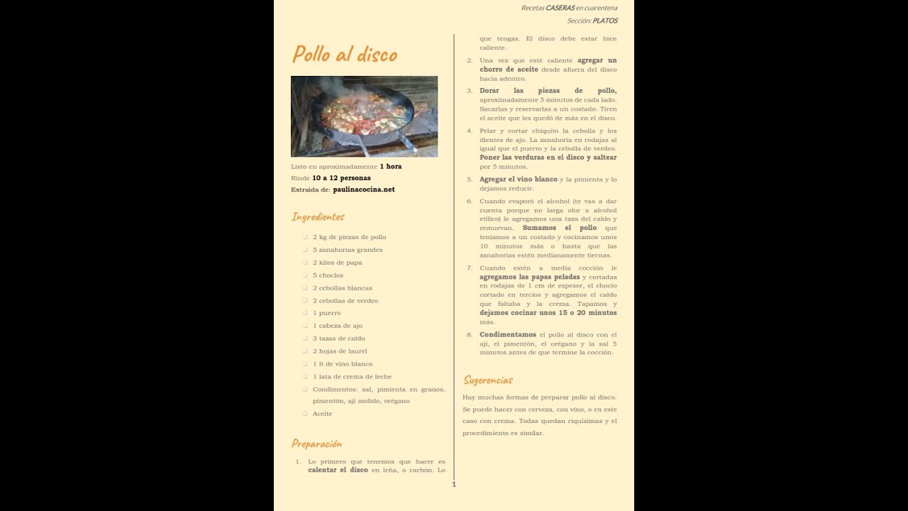 Mi Libro de recetas: Cuaderno Con Paginas Para Anotar Tu Recetas De Comida  Favorita (Paperback)