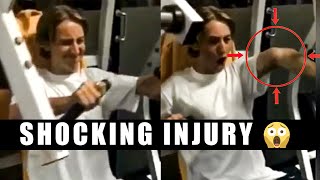 This GUY BROKE his Elbow in CHEST PRESS MACHINE