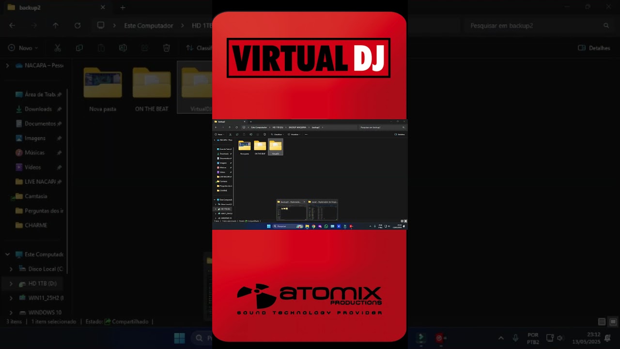 VIRTUAL DJ - PASTA DE BACKUP 