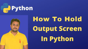 How to hold output screen in Python