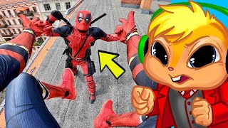 Spiderman in Real Life Parkour Reaction, vs deadpool vs chipmunk.