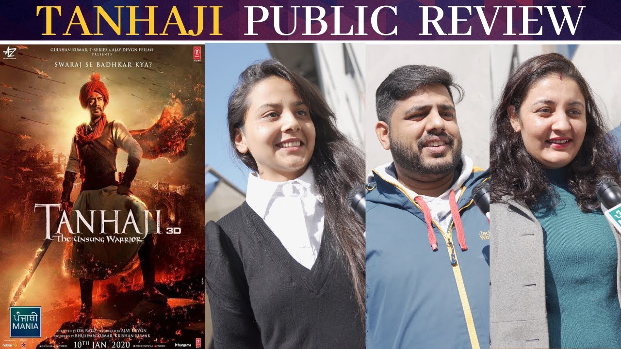 Tanhaji Public Movie Review From Chandigarh| First Day First Show | Ajay Devgn, Kajol, Saif Ali Khan