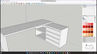 SketchUp designing office table