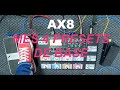 Ax8  mes 4 presets de base my 4 basic presets  nicolas desmarest