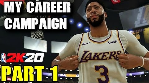 NBA 2K20 My Career EP 1 - Creation & 1st Game!