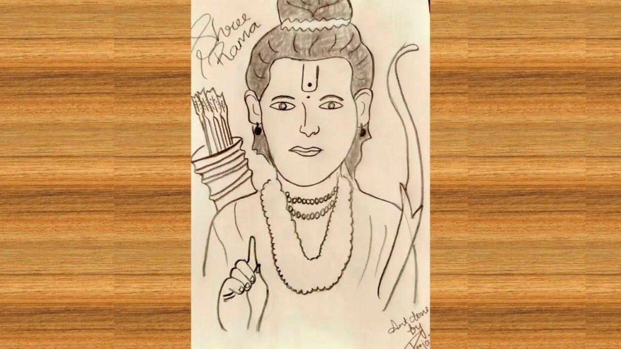 shree rama easy drawing | pencil sketch | #drawing - YouTube