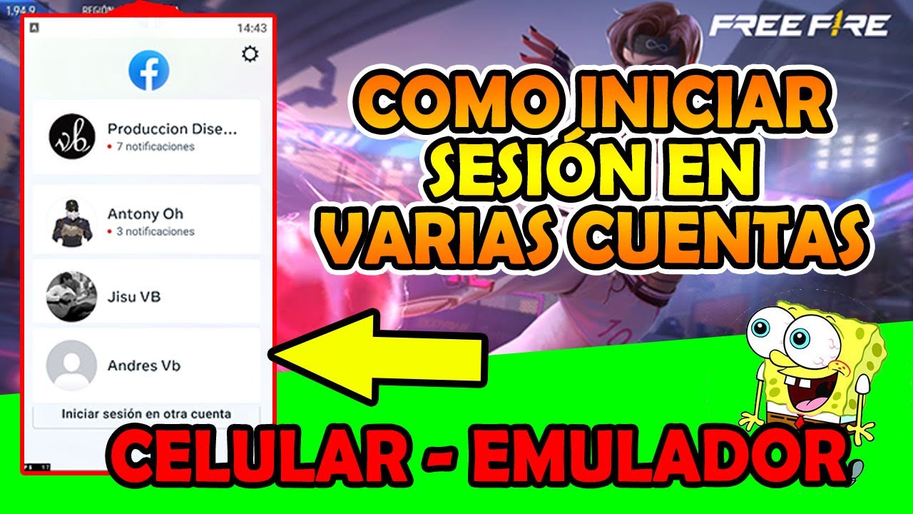 COMO CAMBIAR DE CUENTA DE FACEBOOK EN FREE FIRE 2021//Nueva actualización  PARA EMULADOR 