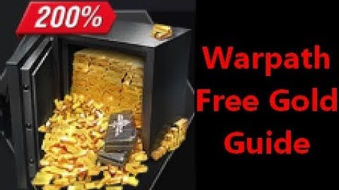 Warpath app / game free gold guide