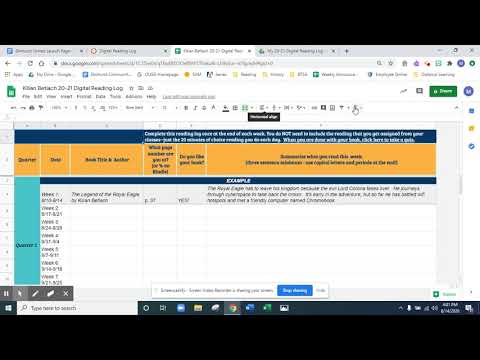 Digital Reading Log