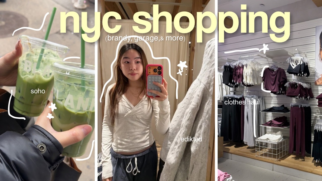 NYC SHOPPING VLOG 🛍️ (haul, brandy, garage, & more)