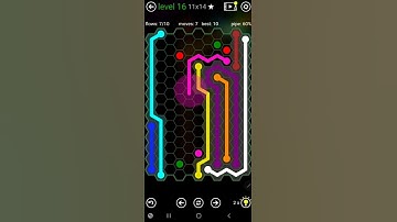 How To Solve Flow Free Hexes Jumbo Hextangle Pack Level 16 11x14 Walk Through Solution Walkthrough