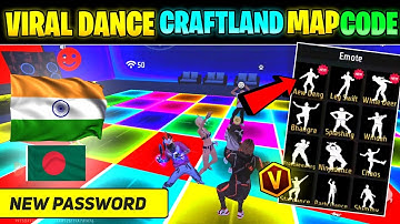 Free Fire Dance Map Code || Disco Nacho Craftland Password || Craftland Dance Map Code