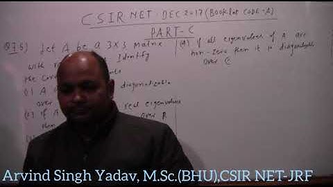 CSIR NET DEC2017 SOLUTION