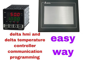 Delta dtb4848rr and hmi dop-107bv communication programming