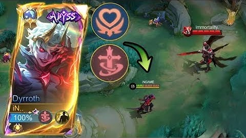 DYRROTH NEW META ITEM AND EMBLEM TO BEAT IMMORTAL BROKEN HERO - MLBB