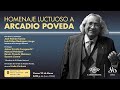 Homenaje luctuoso a Arcadio Poveda