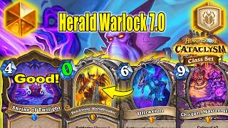 I Made Herald Warlock 7.0 Deck Stronger After Balance patch At CATACLYSM Class Set | Hearthstone