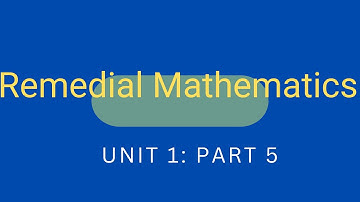 Remedial Maths: Unit 1| P5 |Finding solution of systems of linear equations by Substitution method
