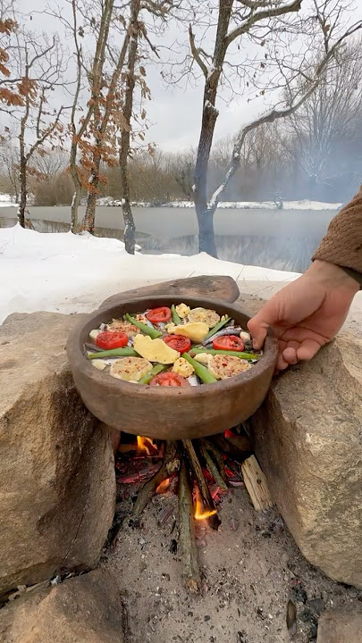 Kiremitte Hamsi Buğulama ❄️ 🐟 - cooking steamed anchovies in tile