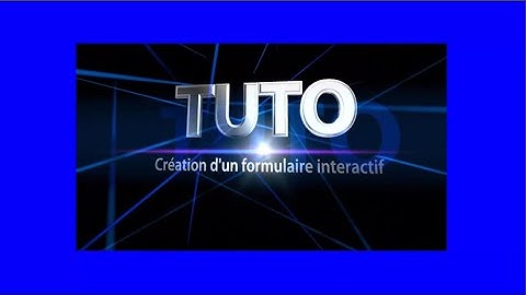 Tuto création d