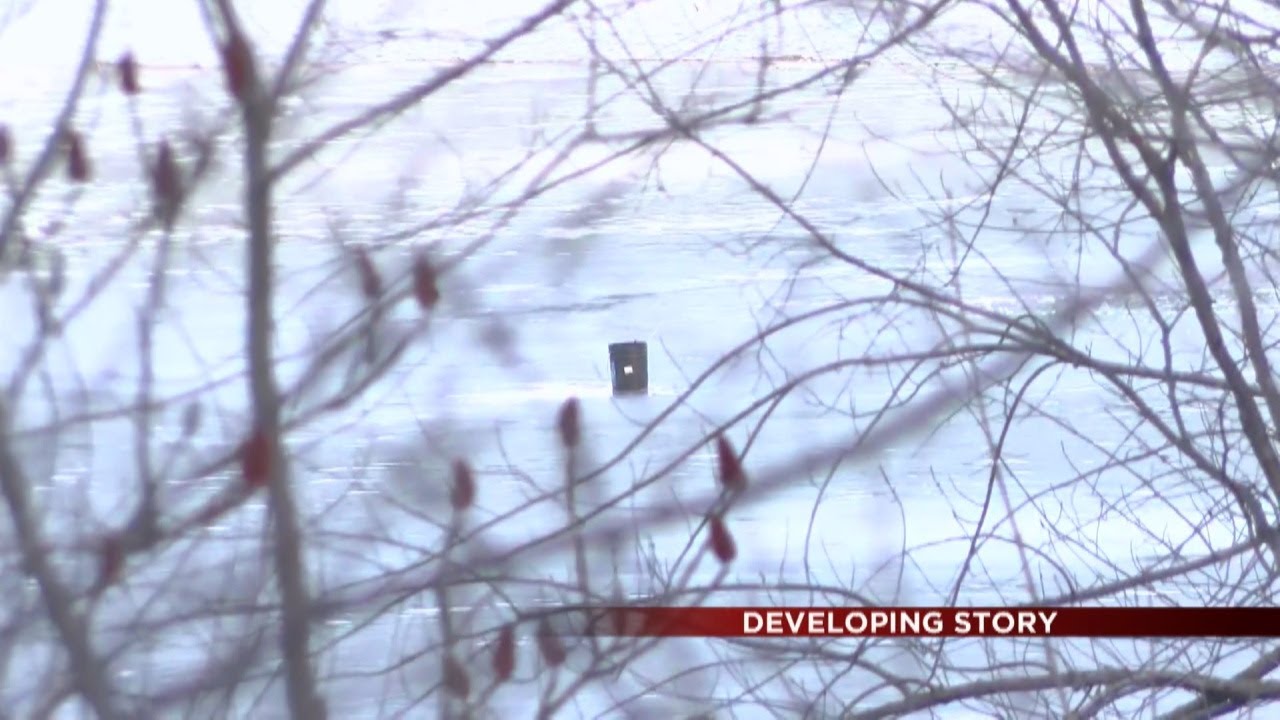 Man rescued after falling through ice near Lansing - YouTube