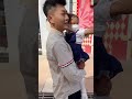 Korean ethnic minority young man loves homemade kimchi eat at restaurant...#public #restaurant #asmr