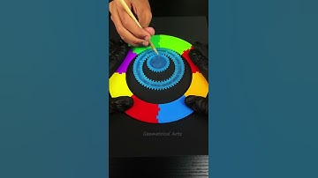 How many rotations did the pen make in total? 🤔 Amazing #spirograph #spirograph satisfying #shorts