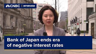 Bank of Japan ends era of negative interest rates for the first time in 17 years in a historic shift