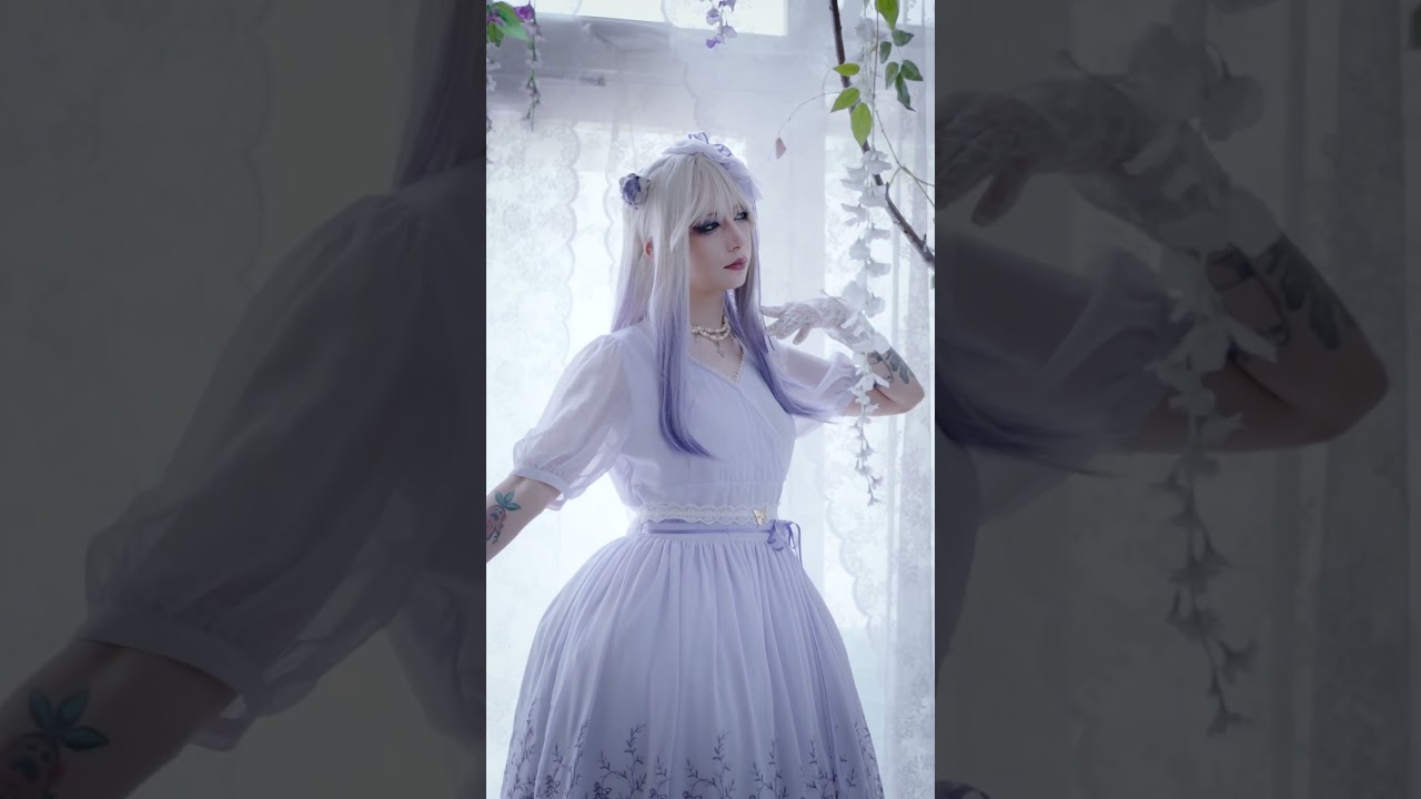 Moi-même-Moitié Wisteria Grace Cache-Cœur Long Dress #moimememoitie #モワティエ