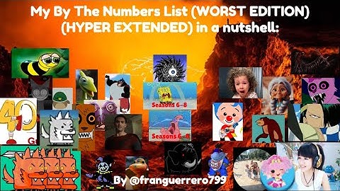 My By The Numbers List (WORST EDITION) (HYPER EXTENDED) in a nutshell: