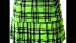 Green Plaid Skirt