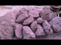 New fantastic 😍 super  soft fluffy purple Clay dry floor crumbling satisfying ASMR 