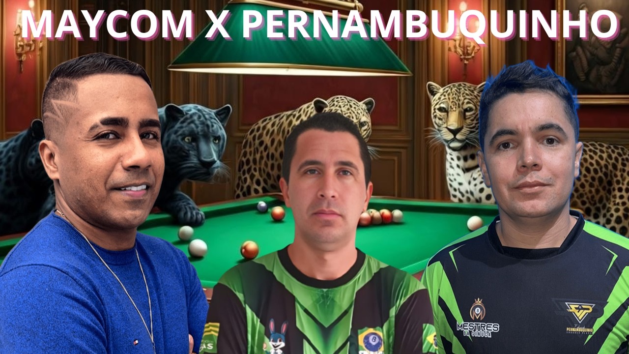 MAYCOM X CHINELINHO #sinuca  #sinucaaovivo #pool #aovivo #baianinho  #vagnao #vagnao  #live #aovivo