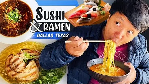 ULTIMATE Japanese RAMEN & SUSHI Tour of DALLAS TEXAS