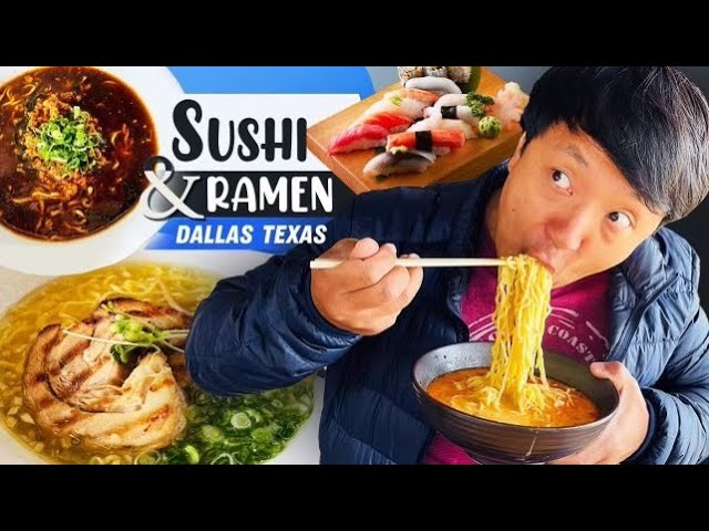 ULTIMATE Japanese RAMEN & SUSHI Tour of DALLAS TEXAS | Strictly Dumpling